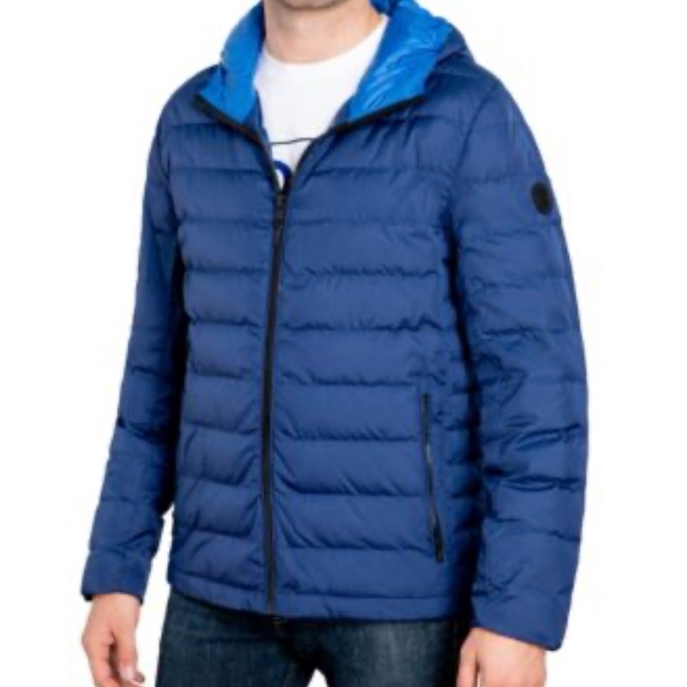 MICHAEL Michael‎ Kors Men's Down Puffer Blue Winter Jacket Size XS